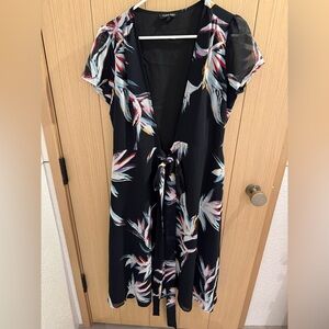 Yumi Kim Black Maxi Dress with Colorful Floral Design